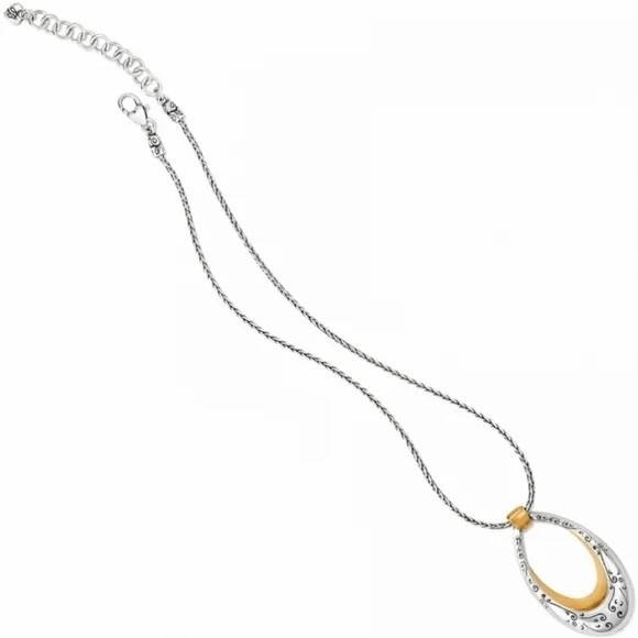 BRIGHTON VENEZIA SILVER AND GOLD PLATED PENDANT NECKLACE - Picture 3 of 7